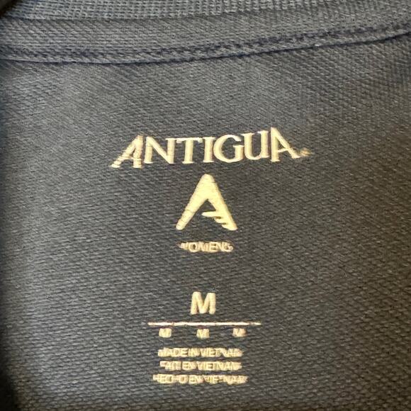 Antigua Medium Polo Navy Athletic Top New England Patriots Football Golf Tennis - Picture 3 of 5